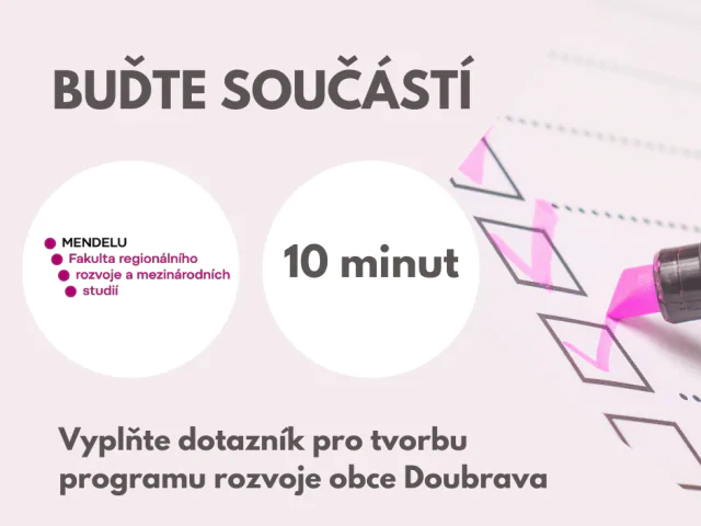 DOTAZNÍKOVÉ ŠETŘENÍ PRO TVORBU PROGRAMU ROZVOJE OBCE.