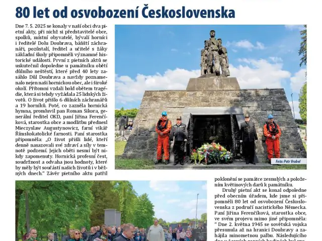 Elektronická verze Obecního zpravodaje - červen 2025